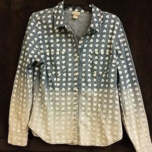 Mossimo supply co. Ombre denim shirt